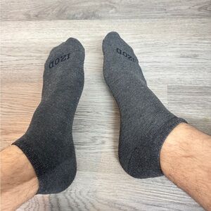 IZOD Men's Dark Gray Athletic Socks